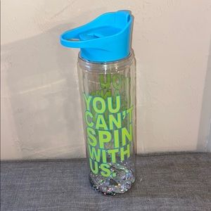 “YOU CANT SPIN WITH US” Water bottle